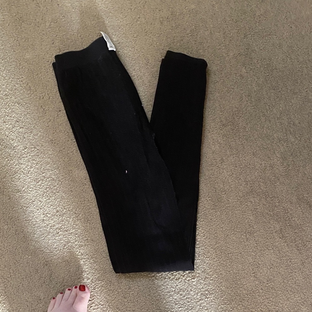 Pink Republic Black Knit Leggings